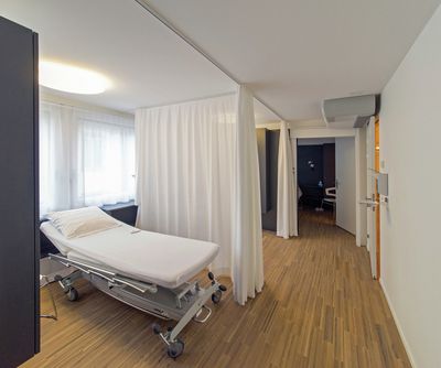 Curtain Systems, Colorama 1 Bioactive, Doctor's Office, Biel, Switzerland