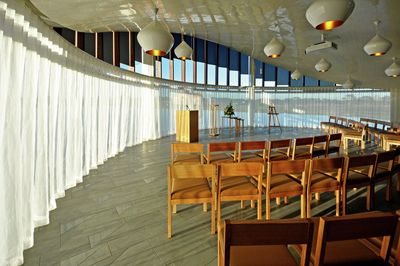 Curtain Systems, SG 5600, Customer Fabrics, Bunurong Memorial Park – The Sanctuary, Bangholme, Australia, Wave
