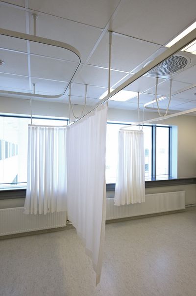 Curtain Systems, Room shot "Akershus Hospital", Oslo, Norway