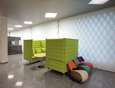 Vertical Blind Systems, SG 2810, Multi Visio, Raiffeisen, Schötz, Switzerland, Vertical Waves