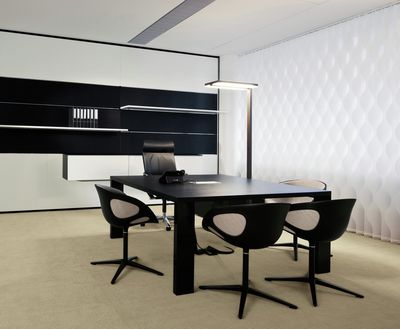 Lamelgardiner, SG 2810, Multi Visio, Room shot "Bene Office and Showroom", Vienna, Austria, Vertical Waves