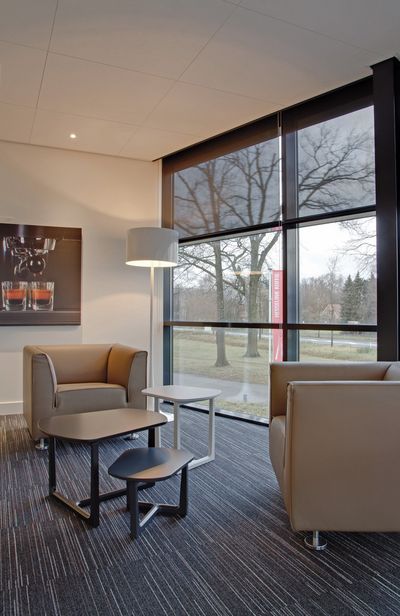 Rullegardiner, SG 4910, Multiscreen 1-10%, Room shot "Hesslink Coffee", Winterswijk, Netherlands